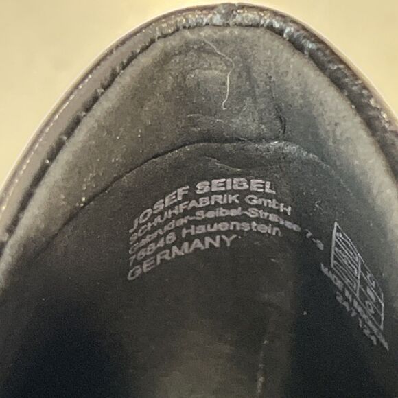 ROMIKA NEW Daisy Black Leather Slip On Booties Shoes Heeled Boho Eu 37 US 6-6.5 - Picture 12 of 13